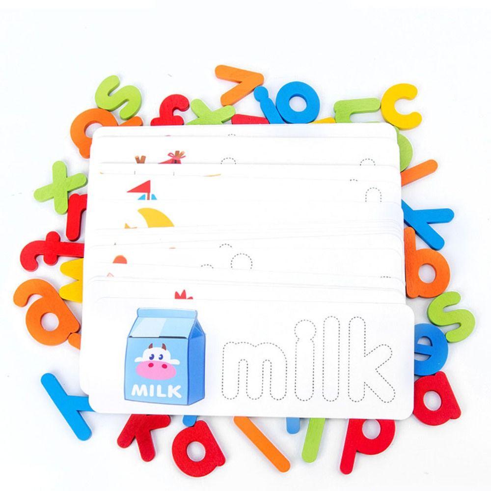 Double-Sided Matching Letters Toy 26 English Letters Cognitive Educational Toys  Children Kids Boys