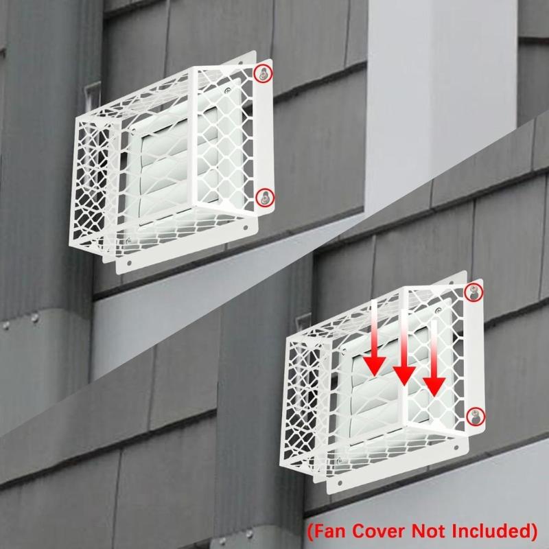 2Pcs Dryer Vents Bird Guard Replacement Carbon Steel Ventilation Bird Cage for 3 To 4inch Exhaust Fan Cover Easy To Use