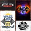 GYM Is My Life Posters Metal Signs Painting Wall Aesthetical Decoration for Home Bedroom Room Pub Tin Sign Decorative Plaques