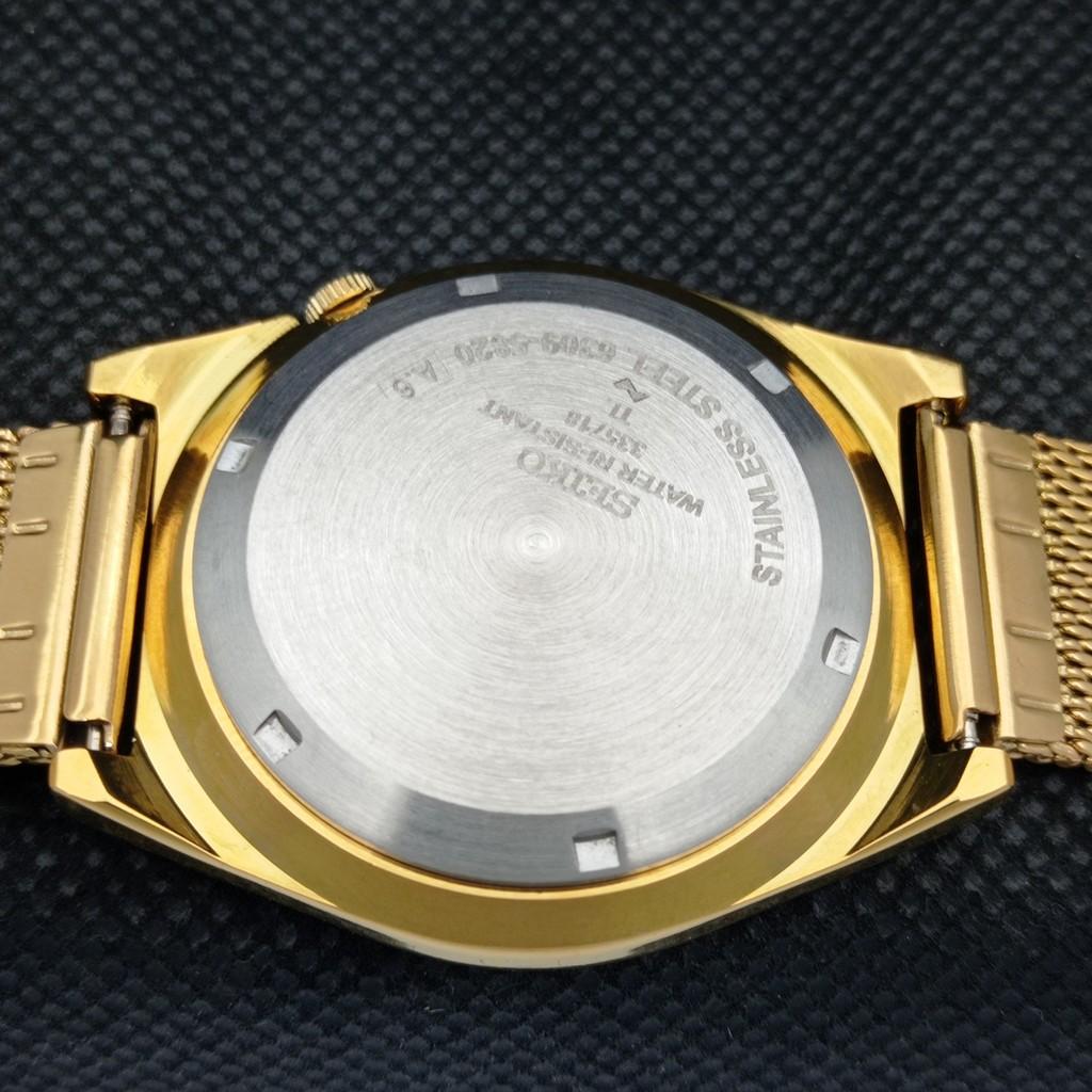 REFURBISHED VINTAGE SEIKO 5 AUTO 6309A JAPAN MENS DAY/DATE BLACK WATCH A309510-2 Seiko-a309510