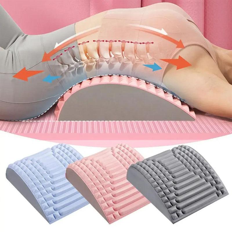 1Pc Back Stretcher Pillow Neck Lumbar Support Massager For Neck Waist Back Herniated Disc Pain Relief Massage Relaxation Tools