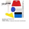 Window Tinting Application Kit 11Pcs Pro Vinyl Wrap Applicator Tool with Felt Squeegees Precision Cutting Knife Auto Glass Plastic Scraper,