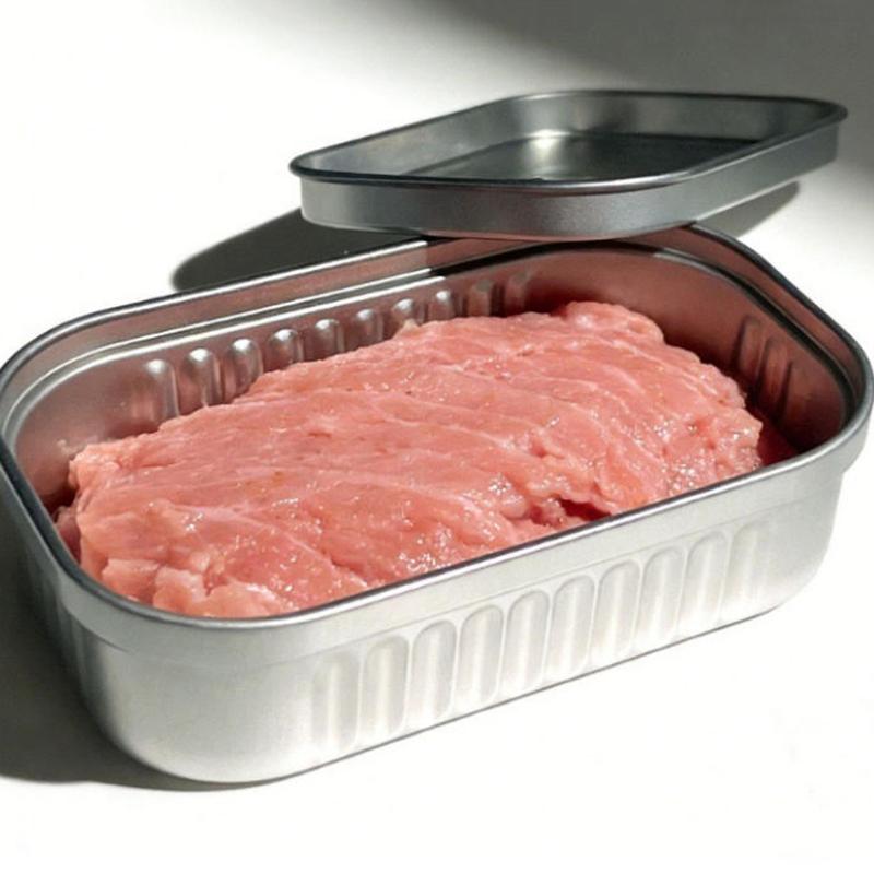 1/4Pcs Sardine Can Shaped Storage Tin Box Portable Metal Material Sealed Jar With Lid For Storing Small Items Household Goods