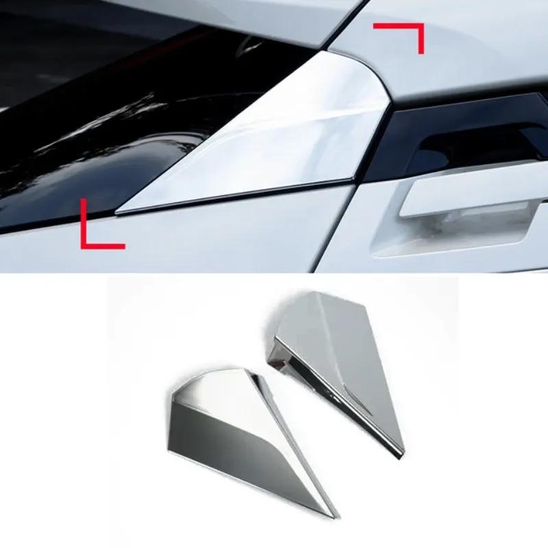 3d Auto Parts For Toyota Chr C-hr  2018 -  2024 Abs Rear Window Spoiler Side Cover Tail Triangle Trim Decoration Accessories