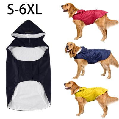 Dog Raincoat Jacket Clothes Reflective Waterproof Rain Poncho Outdoor Rainwear Costume Pet Supplies