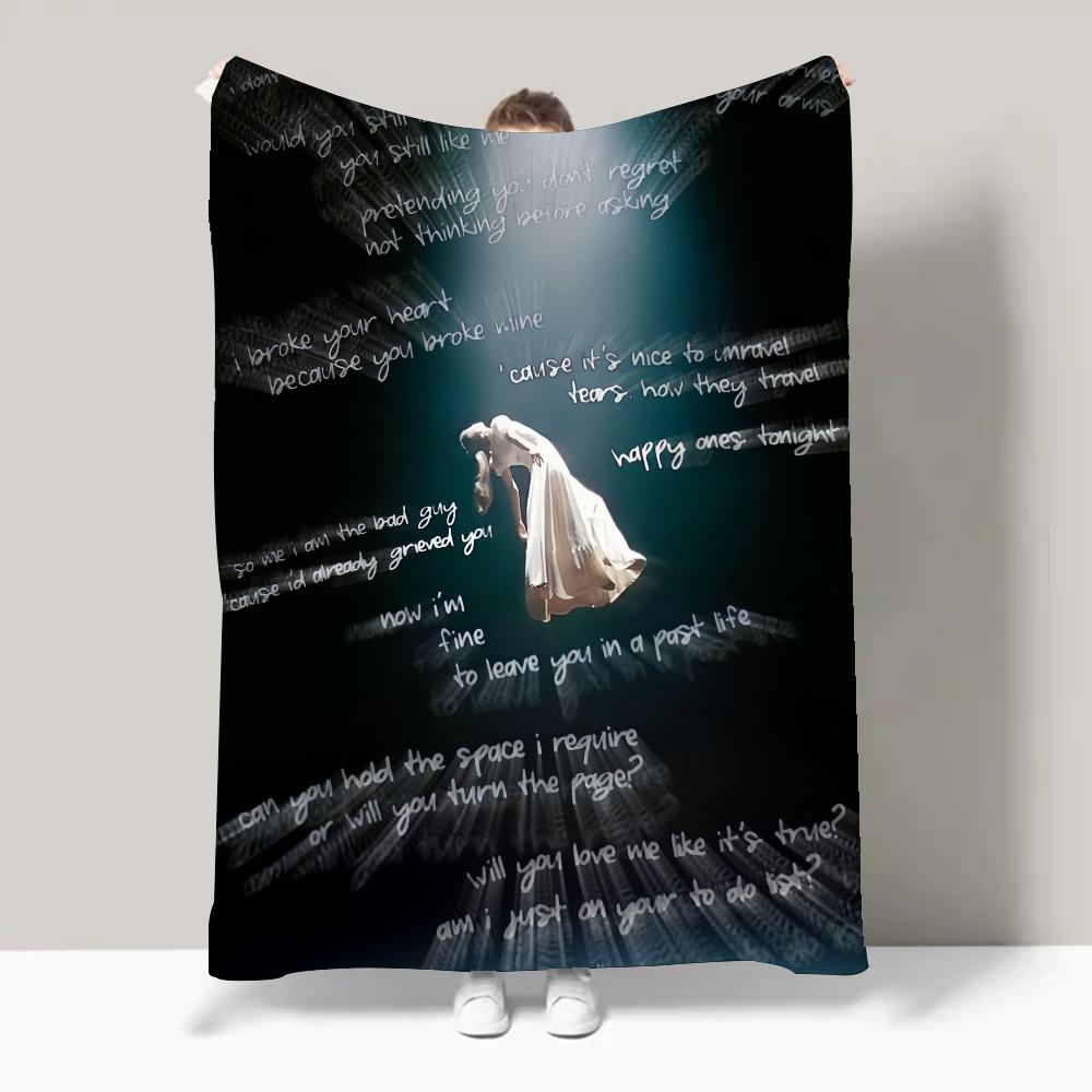 Singer A-Ariana G-Grande Hot Album Blanket Design Lightweight  For Dorms, Naps, Living Room, Office,Sofa,All-Season