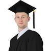 Academic Graduation Cap With Large Brim For College And Graduations University