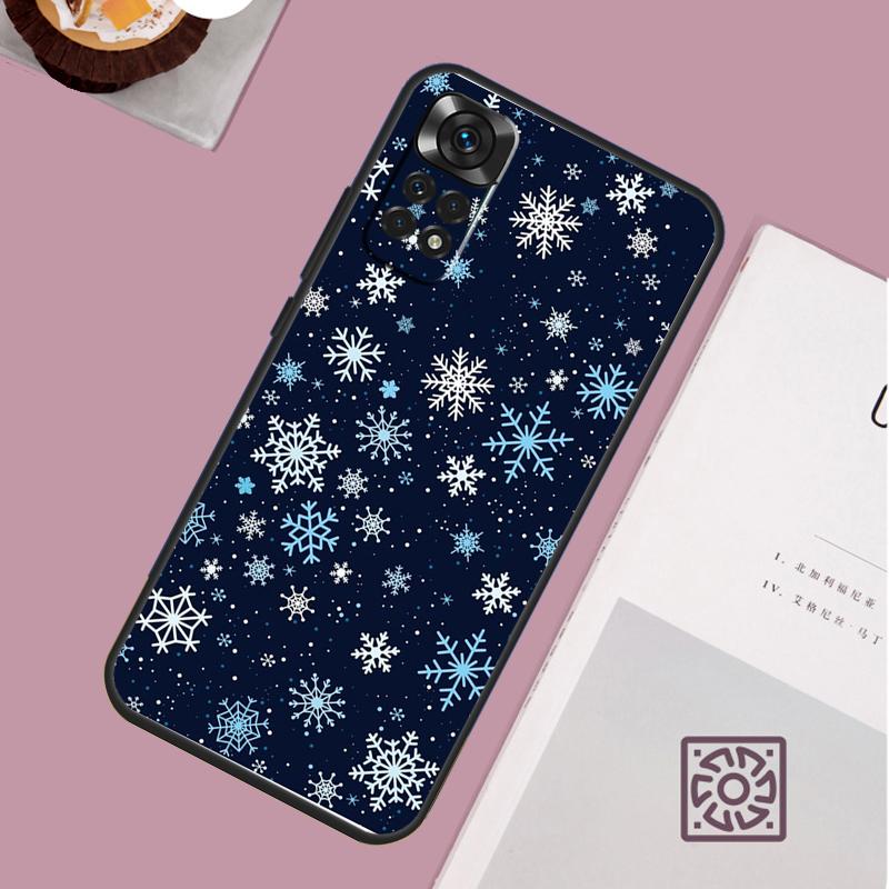 Snow Snowflake Winter Case For Xiaomi Redmi Note 12 9 10 11 13 Pro Plus 9S 10S 11S 12S Redmi 12 10C 12C 13C Cover