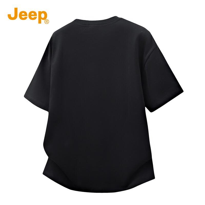 Jeep Men's Pure Cotton Short Sleeve Casual T-Shirt