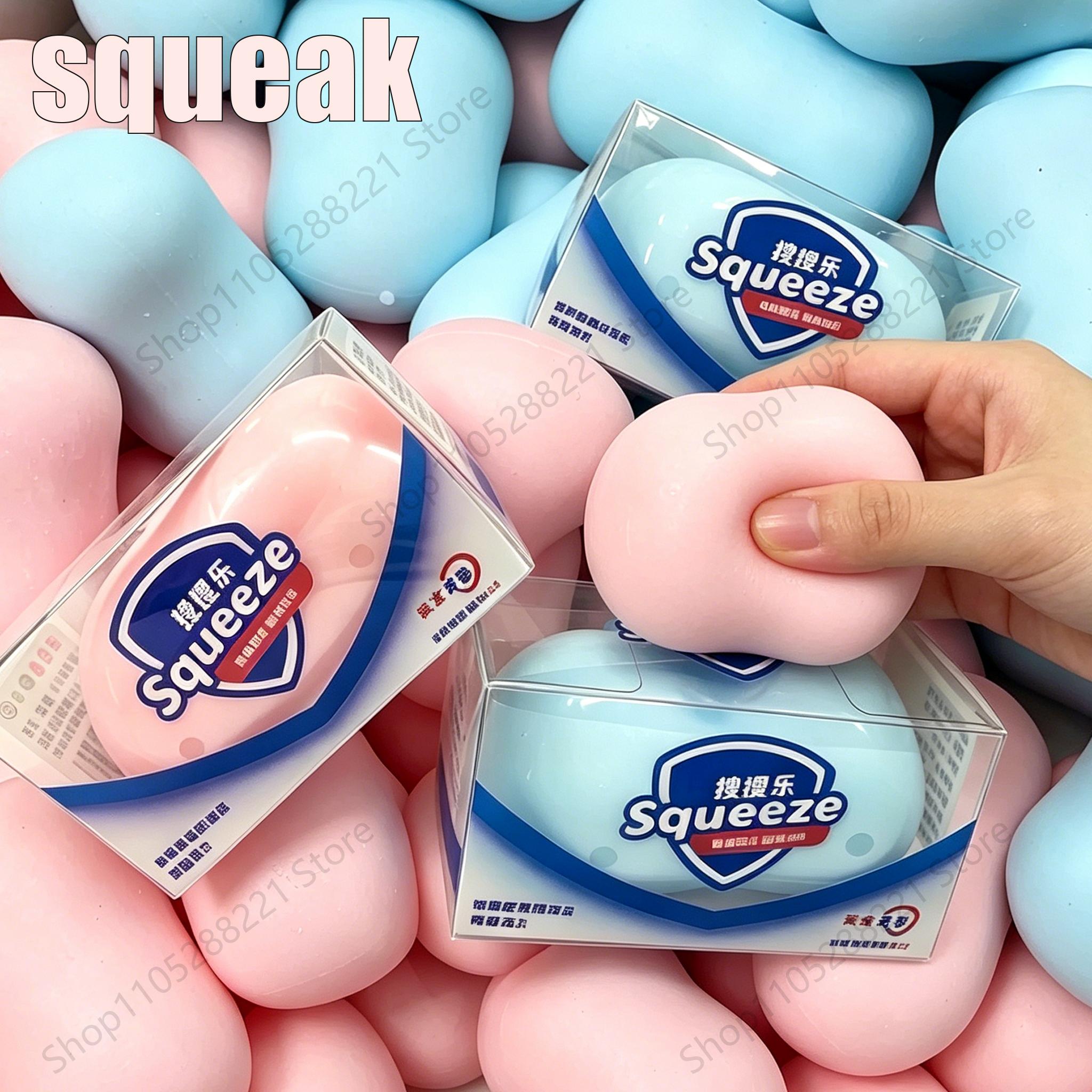 Interesting Toys Super Decompression Soap Ball Squishy Soap Stress Ball Fidget Toy Crunchy Squeeze Ball Round Blocks Filled Asmr Anti Stress Toys