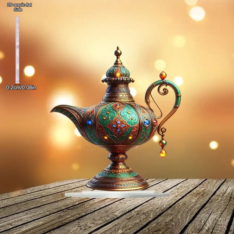 2D Flat Acrylic Aladdin Wishing Light Decoration, Indoor and Outdoor Decoration - No Battery/electricity Required, Free Day Decoration, Shop Decoratio