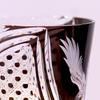 Engraved Old Fashioned Glasses Whisky Glass Vintage  Eagle Pattern Glassware 320Ml