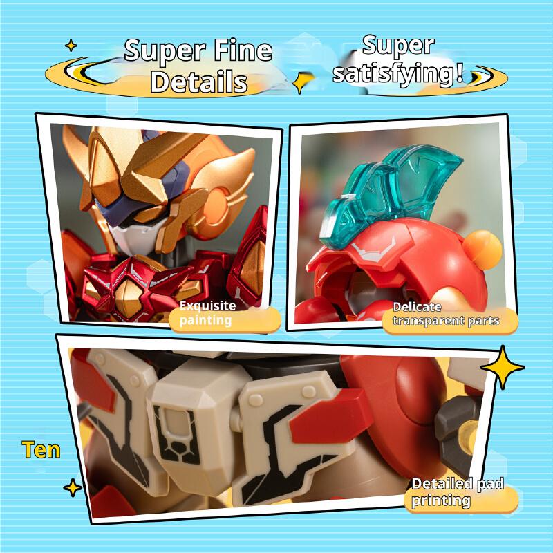 Motor Nuclear Worlds Combat Assemble Blind Box V1 Building Block Man Q Edition Aobing Mech Model Toy Children'S Gift Ornament