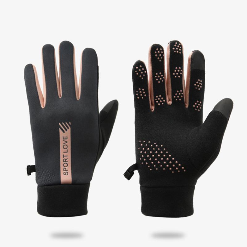 Winter Gloves Men Women Cycling Bike Non-slip Thermal Fleece Cold-Resistant Wind Waterproof Warm Outdoor Running Skiing Mittens