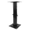 Boat Seat Base Pedestal 11.34 17.24in Adjustable Height Powder Coated Metal Black