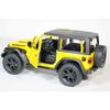 KiNSMART - Jeep Wrangler Rubicon Off-Road 4x4 5-Inch 1:34 Scale Diecast Model Replica Toy Car (Yellow Hardtop)