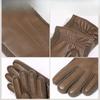 Russian Men's Sheepskin Warm Gloves Plus Velvet Cold  Proof Winter Driving and Riding Genuine Leather Fashionable Warm Gloves