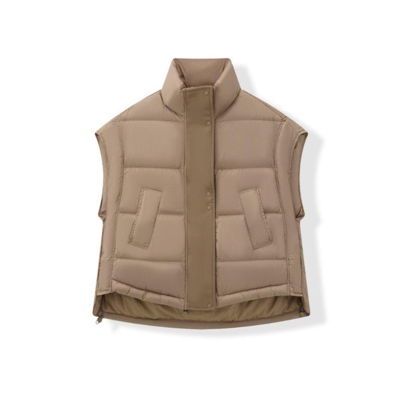 

New women s vest down jacket vest liner short sleeveless light and thin inner with autumn and winter crew neck down liner One Size