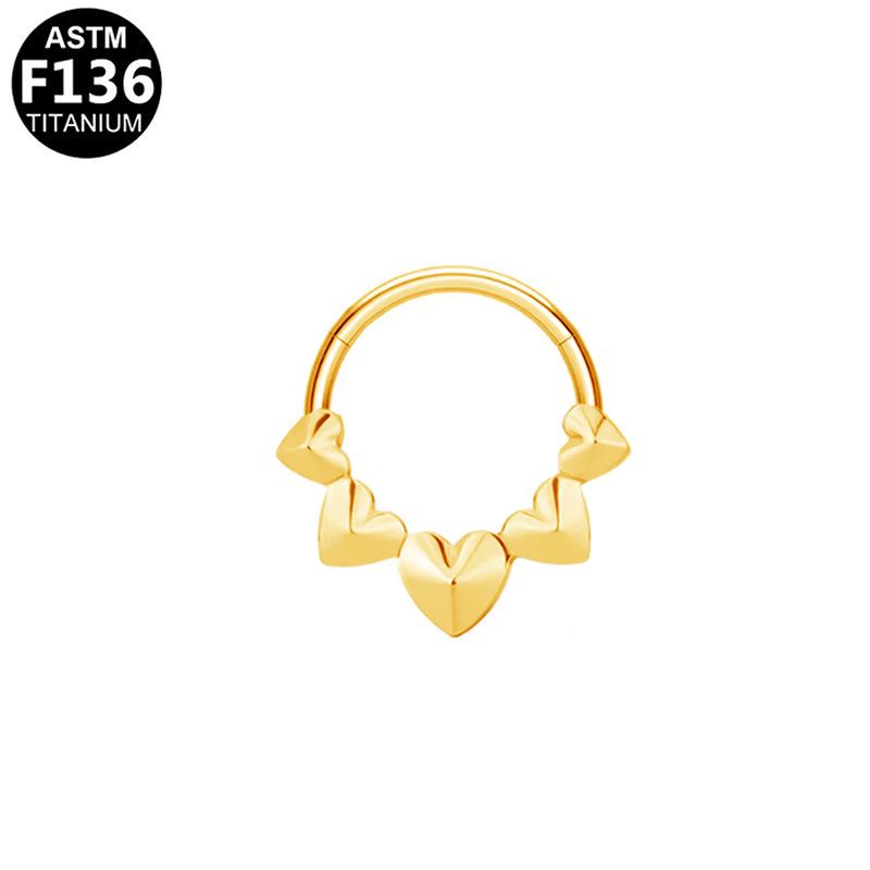 G23 Titan Fischgräten Nasenring & Ohrklemme Ohrring F136