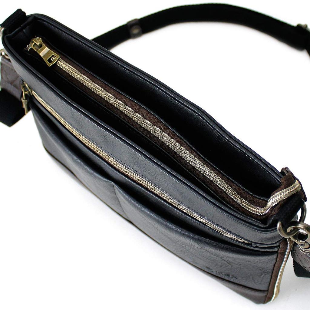 Mini Shoulder Bag Sacoche 2WAY Larga AX2030 Black [Avirex]