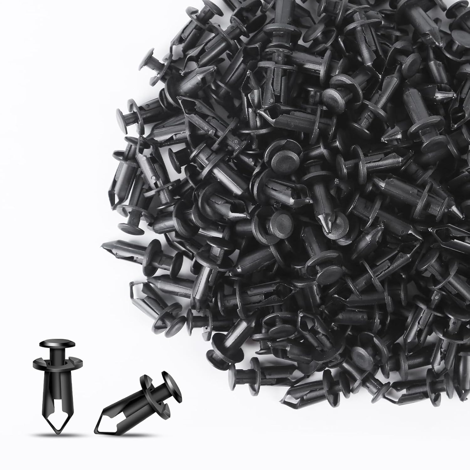 200 Pcs Nylon Bumper Fastener Rivet Clips, 8 Mm Hole Push Retainer Bumper Fender Shield Clips, Automotive Plastic Push P Bumper, Car Plastic Rivets