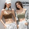 2025 Autumn/Winter Seamless Camisole for Women - Thin, Wire-free Push-up Bandeau with Beautiful Back Design