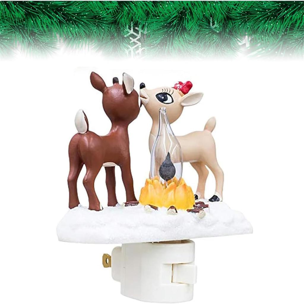 Christmas Flickering Nightlight, Christmas Santa Flickering Night Light, Gnome Flicker Flame Christmas Nightlight