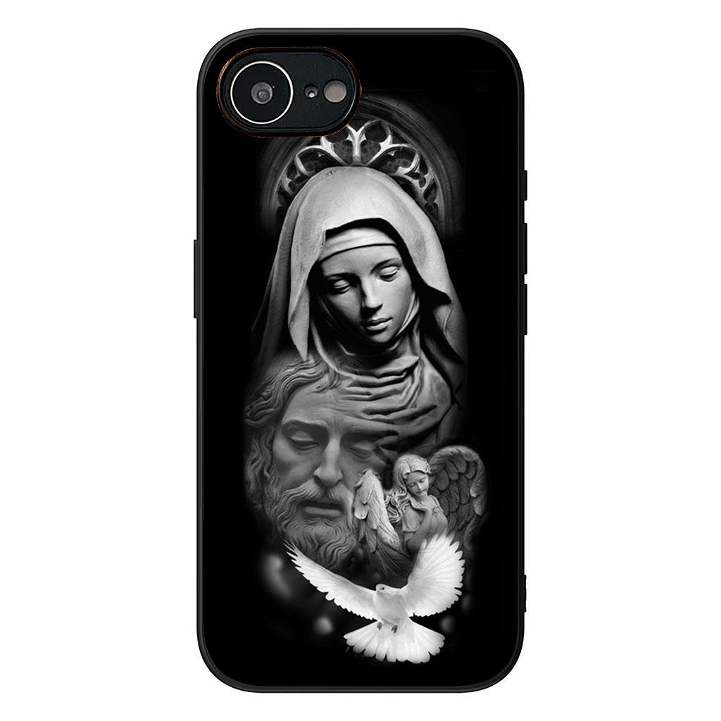 for Samsung Galaxy A25 A37 A57 A12 A14 A41 A50 A51 A70 A71 A72 A21S A04 M15 Note 20 9 8 10 Case Jesus Judah Virgen de Guadalupe