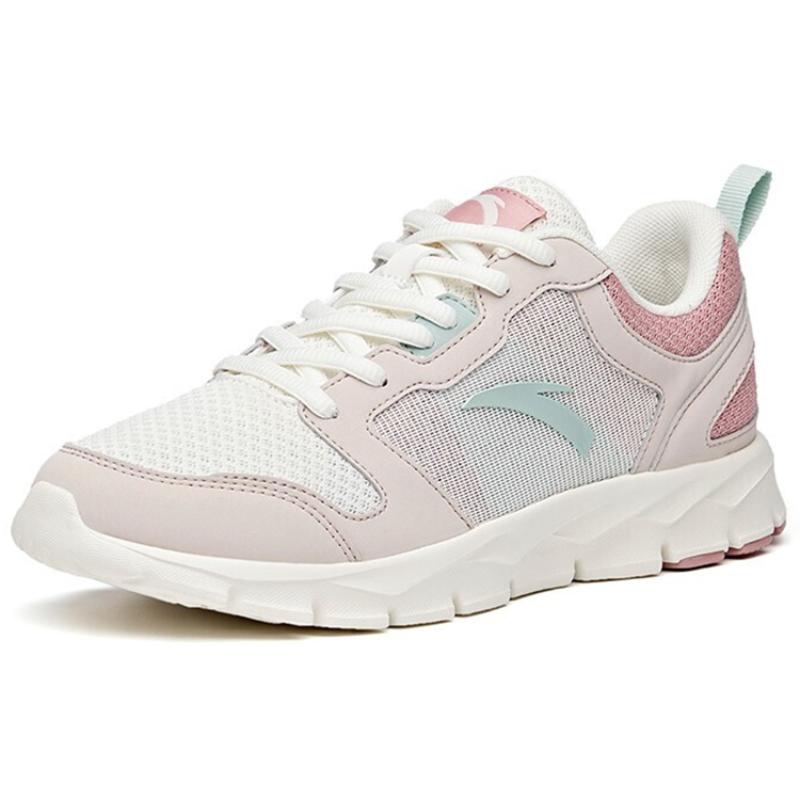 Anta Running Collection Cushioning Anti-Slip And Wear-Resistant Low-Top Running Shoes Women's Pink White Sneakers 92625512-47
