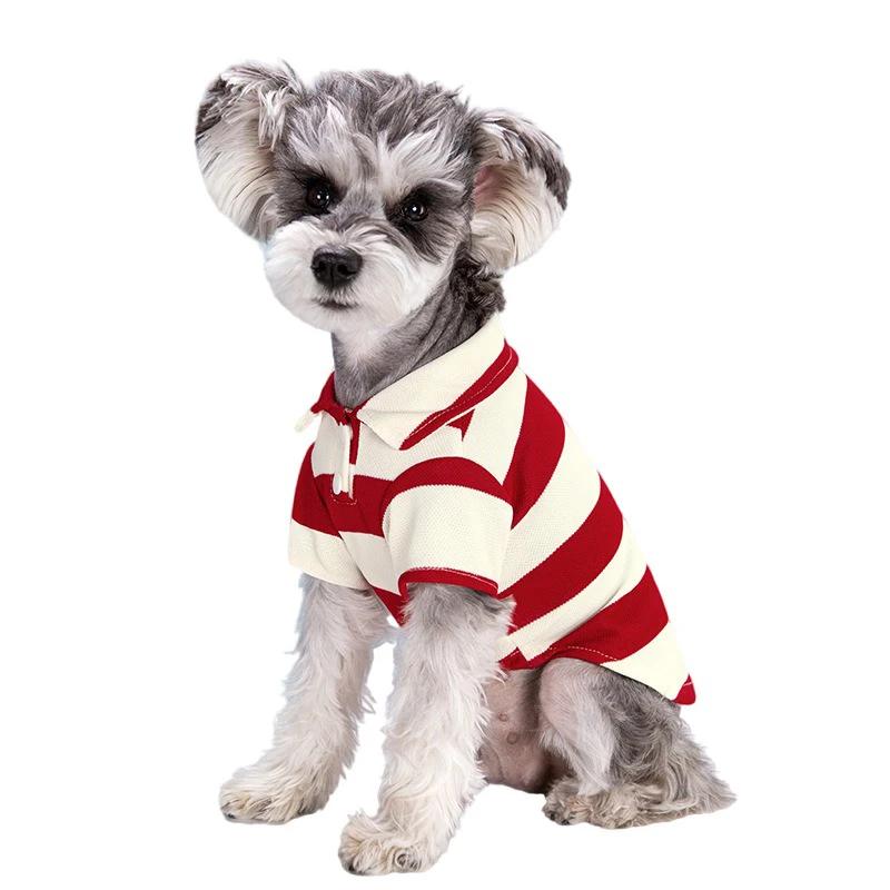 CDDMPET Tricou POLO pentru animale de companie Haine de vară pentru câini pentru câini de talie mică, cățeluș, pisică, chihuahua, buldog francez, tricou Yorkie pudel, pug personalizat