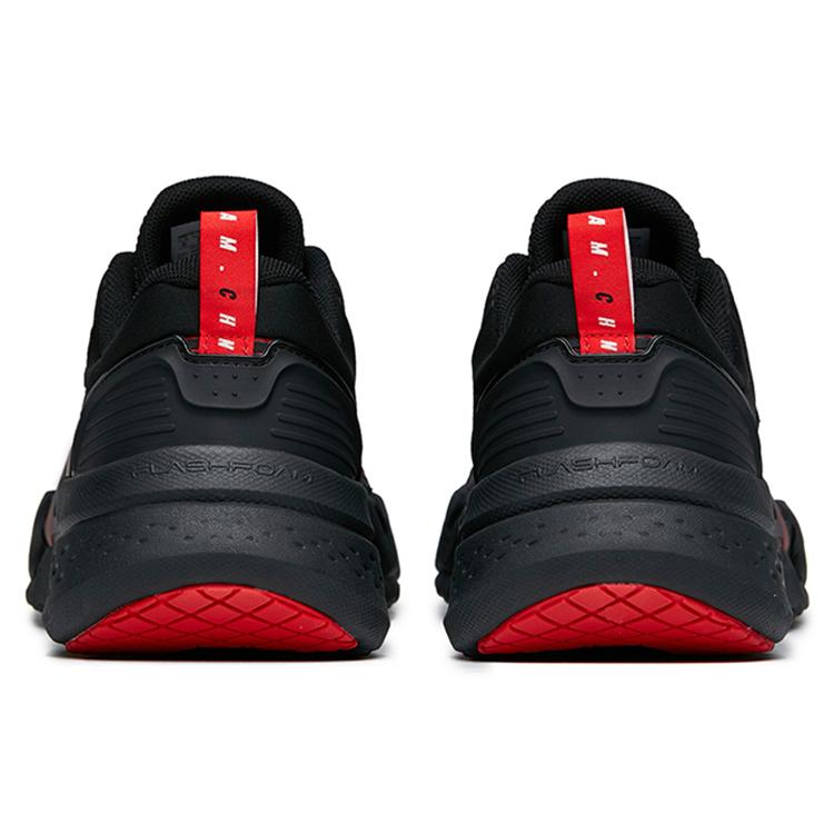 New ANTA Variety Training Collection Training Shoes Men's Low top Black/Heat Red 112217785-8