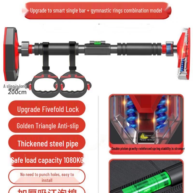 Yimai Indoor Pull-Up Bar & Gymnastic Rings
