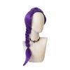Perucas Cosplay Kpop Hunters Rumi Mira Zoey para Crianças Meninas Anime Hunters Cabelo Longo Roxo Preto Peruca Sintética Trançada Adereço de Fantasia