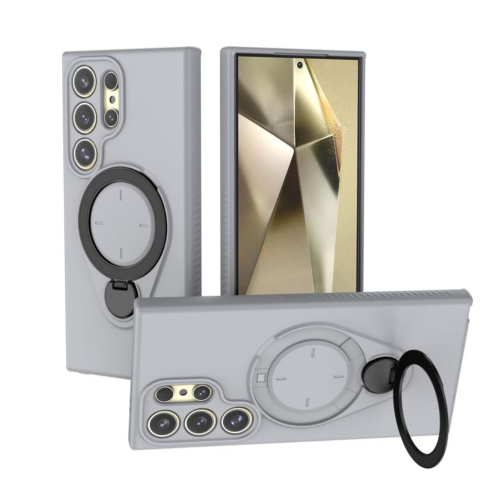 For Samsung Galaxy S24 Ultra Magnetic Phone Case,Soft TPU Kickstand MagSafe Phone Cover for Samsung Galaxy S24 Ultra