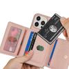 Crossbody Leather Wallet Case For iPhone 15 14 13 12 11 Pro Max XS X XR Protective Cover Ring Holder Zipper Cards Holder Bag