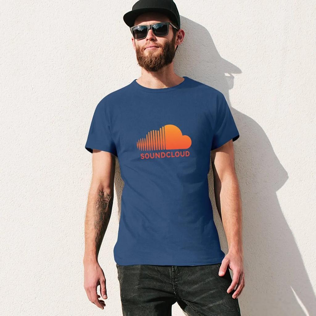 Soundcloud Music T-shirt Heavyweights Short Sleeve Tee Heavy Weight T Shirts for Men