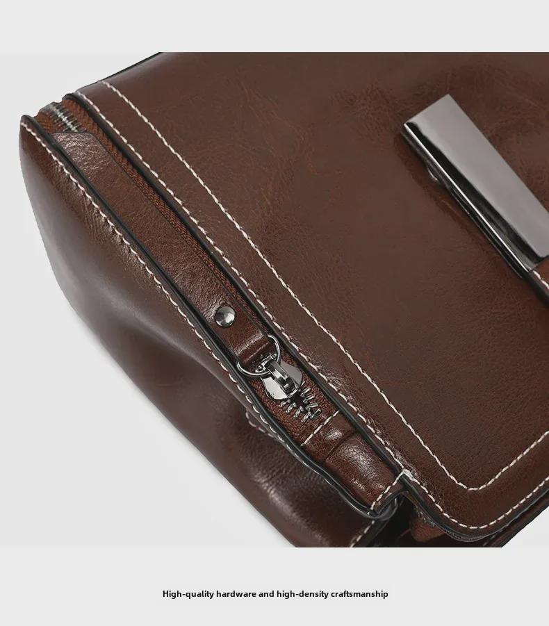 "Women's 2024 Genuine Leather Shoulder Messenger Bag - New Summer Ladies Handbag & Bucket Bag"