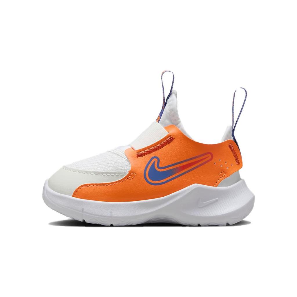 Nike Flex Runner TD White Total Orange Blue Baby Sneakers Team