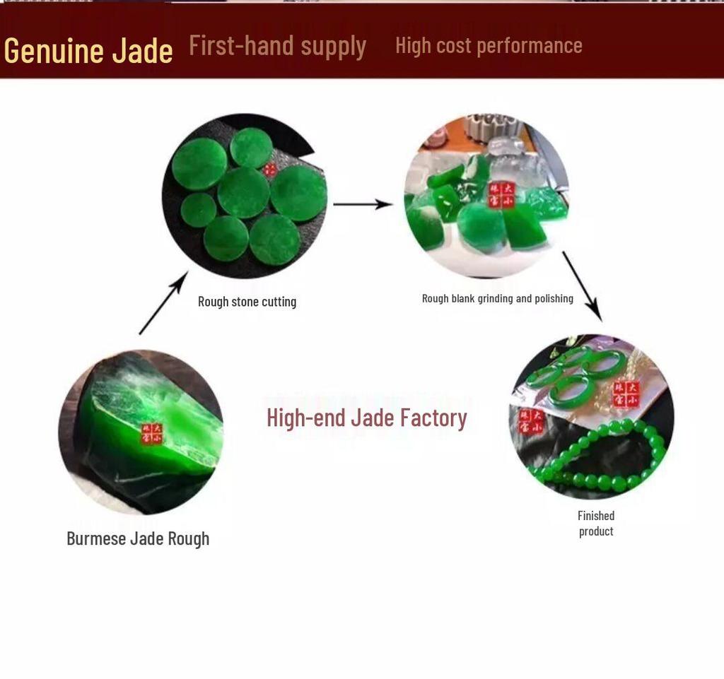 Myanmar Natural Jade Ice-Glazed Bracelet with Certificate - Free Shipping with SF Express