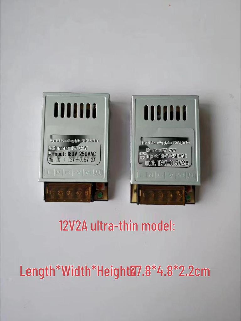 220V auf 5V/12V/24V Ultra-dünnes Mini-Netzteil LED-Adapter Transformator, DC 1A-4A.