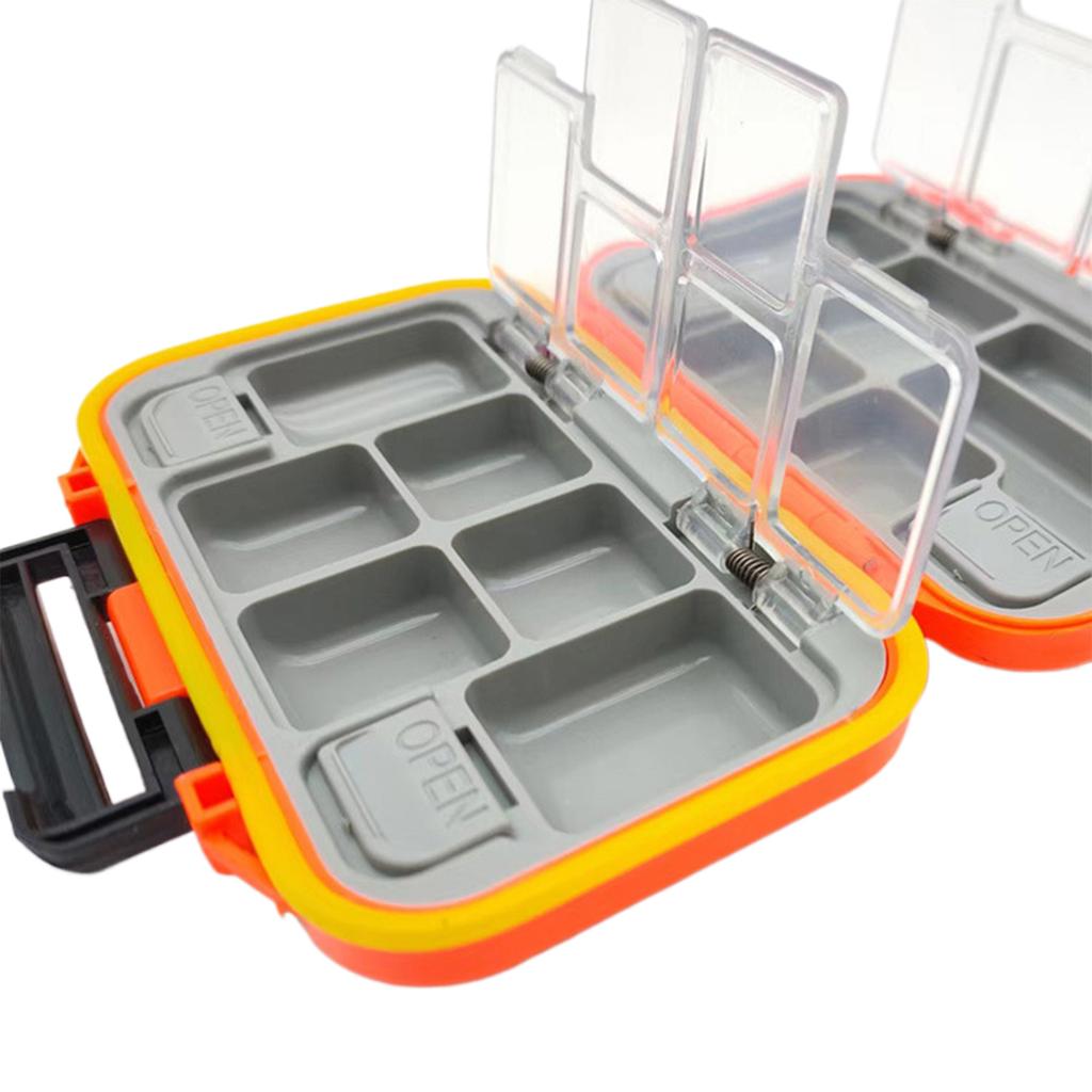 Muiti-compartments Fishing Tackle Box, 12 Grids Lures Storage Box Fishing Hooks Organizers Fishing Baits Container Case