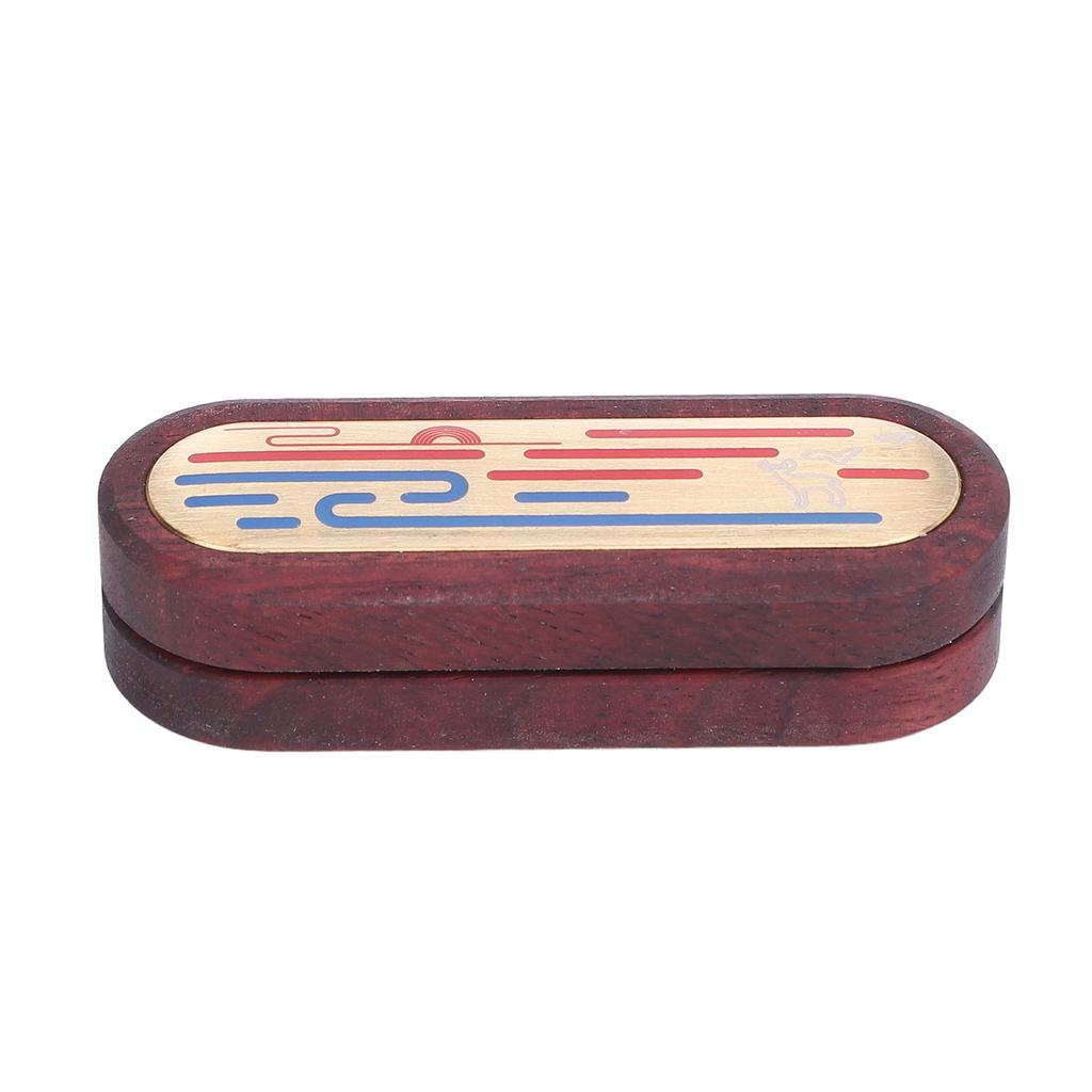 Wood Metal Haptic Slider Fingertip Toy Mechanical Push Card Toy Portable Fingertip Slider Toy for Of