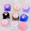 1/4Pcs Lovely Cat Claw Keycaps Cross Axis Key Cap Pink White Cartoon DIY Decoration For Mechanical Keyboard Arrow Keys