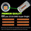 Supber Bright 66SMD 7507 PY21W BAU15S 1156 P21W BA15S T20 7440 WY21W LED Bulb Amber Yellow Turn Signal Light Canbus Error Free