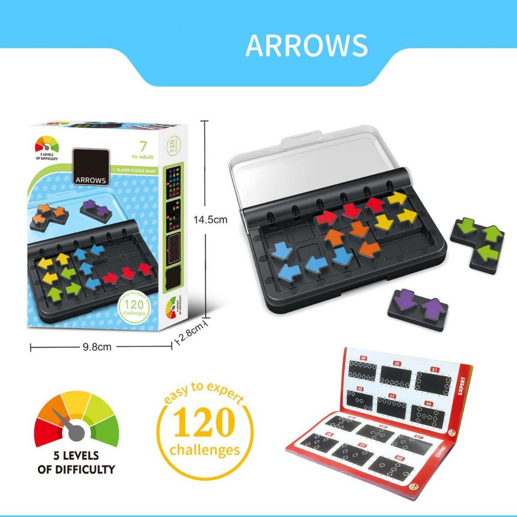 Brain Teaser, Puzzle Game For Enhanced Thinking Skills, Portable With Case,Educational Toys Suitable For Children.