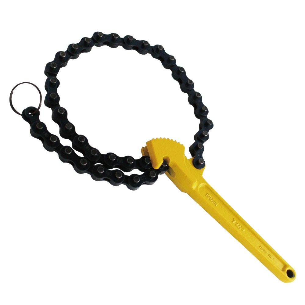 TOP Industrial (TOP) Filter Chain Wrench, Fits 26-130mm Diameter Oil Filters, Oil Change, Pipe Connection, TW-150, Tsubame-Sanjo, Made In Japan