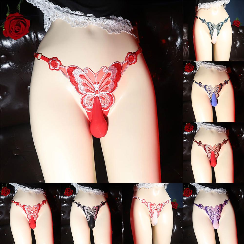 Pánská tanga Sissy Lingerie Nízký pas Kalhotky Pouzdro