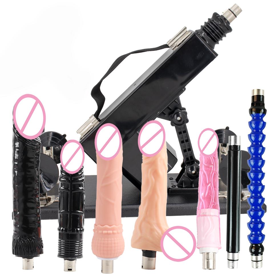 DTSUDU Sex Machine 3XLR Connector Accessory with Dildo and Suction Cup Love Machine Insertion Gun Machine for Couple Sex Game