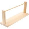 Jojofuny Wooden Tabletop Paper Roll Dispenser Vintage Rotatable Bobbin Stand Paper Roll Dispenser Holder Sewing Ribbon Yarn Organizer for Holiday
