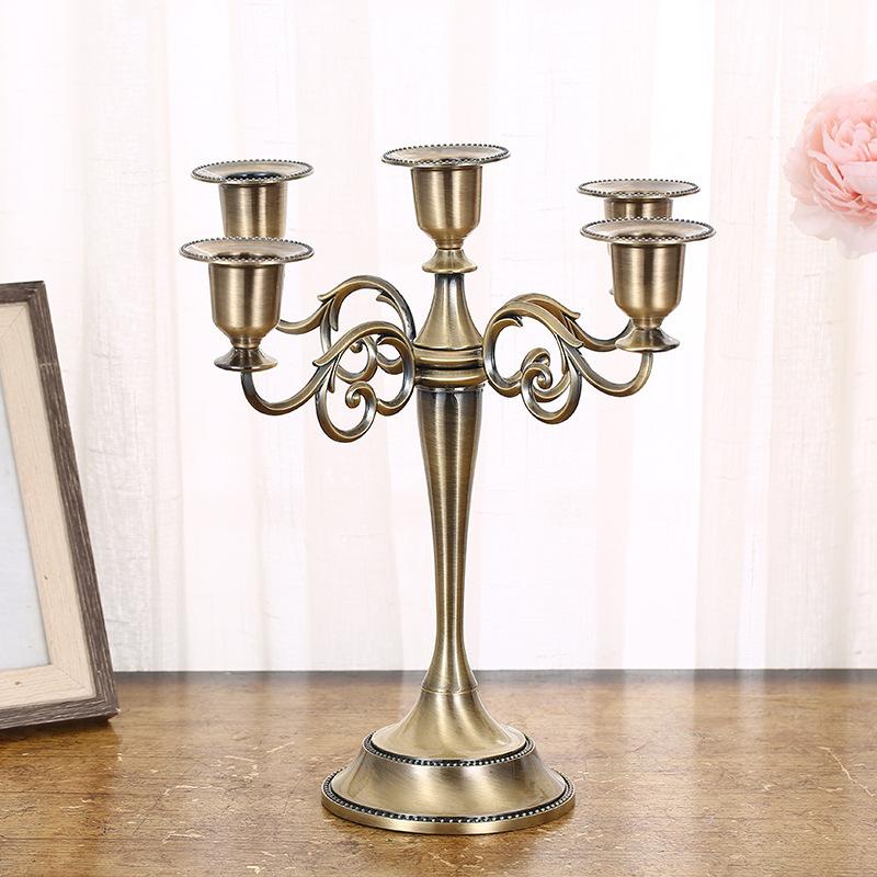 High-quality Modern, Durable and Luxurious 3-5-arm Iron Candle Holder Bracket Wedding Christmas Party Decoration